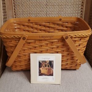 SALE Longaberger Founder's Market Basket Set New Condition Signed